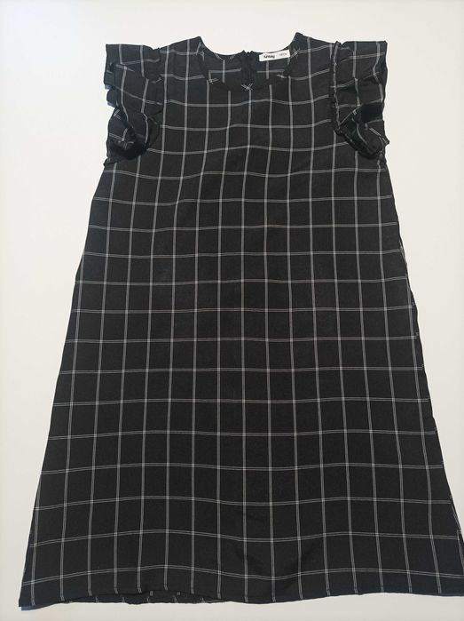 Trapezowa sukienka w kratę, Sinsay, r. 158