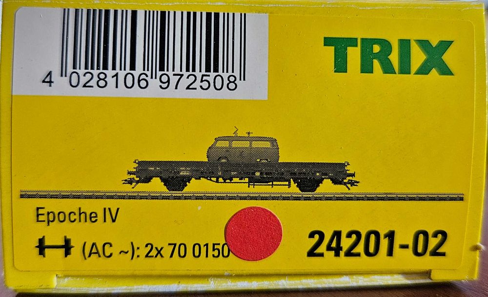 Modelismo comboios colecção - TRIX 24201 H0 - Vagão + veículo (2 sets)