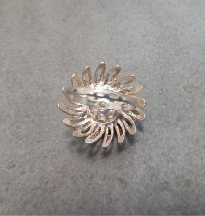 23гр набір Кульбаба каблучка 17.5 (17.0), сережки срібний