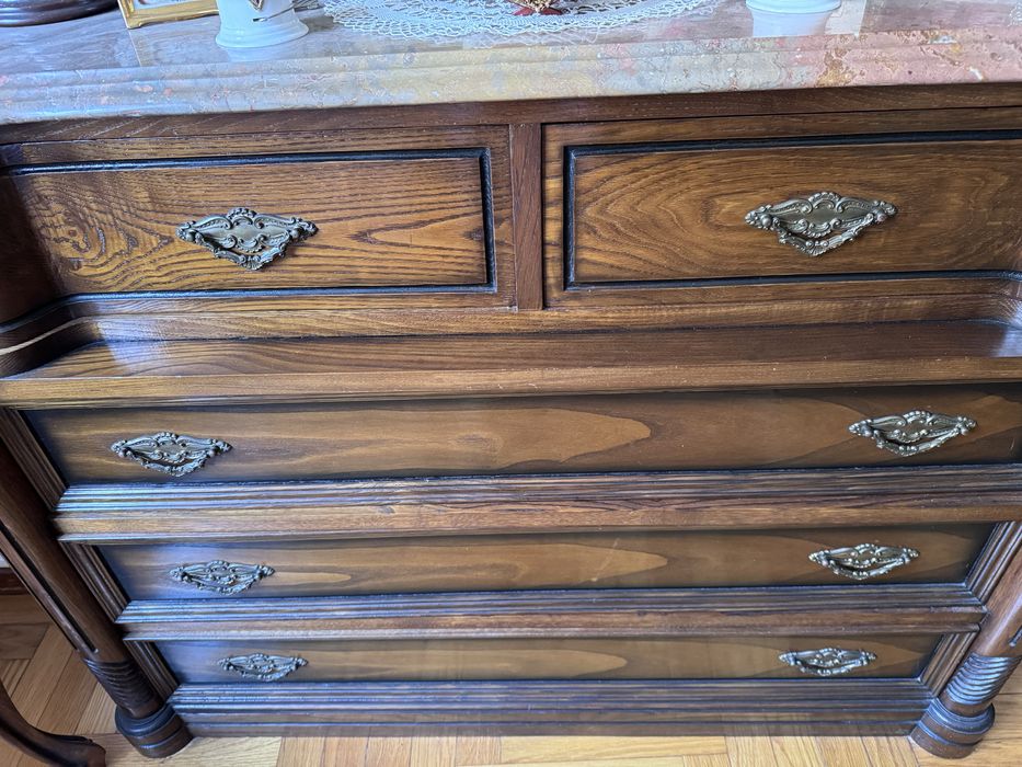 Vendo em separado - Moveis em mogno e tampos de marmore