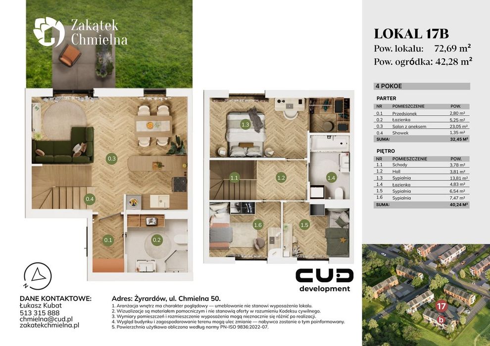 4-pokojowy dom 72m2 + ogródek Bez Pośredników