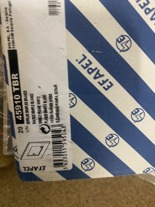 Efapel espelho simples Br- 45910 tbr