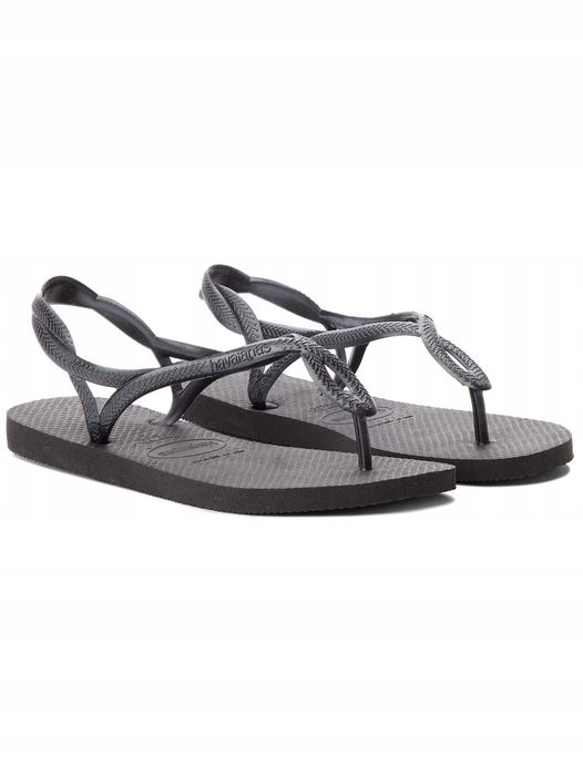 Havaianas japonki damskie czarne na co dzień 41-42 1żjh