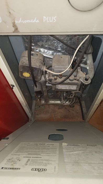 Caldeira argo a funcionar