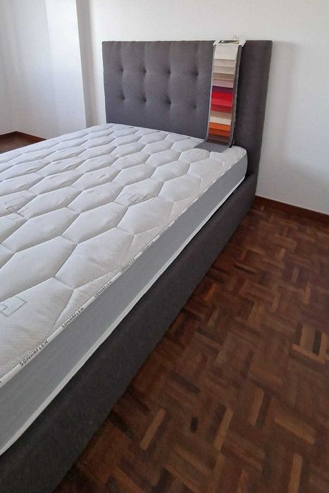 Camas de Casal Estofadas de Luxo 199€ Disp. em Várias Cores! 190x140m!