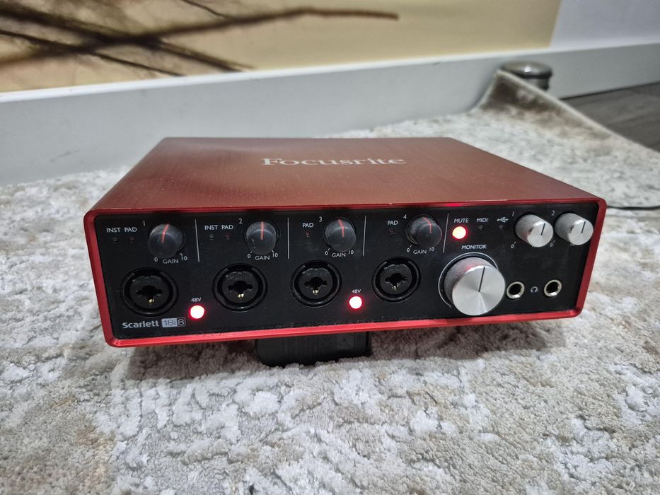 Interfejs audio Focusrite Scarlett 18i8 2nd Gen | Komplet z zasilaczem