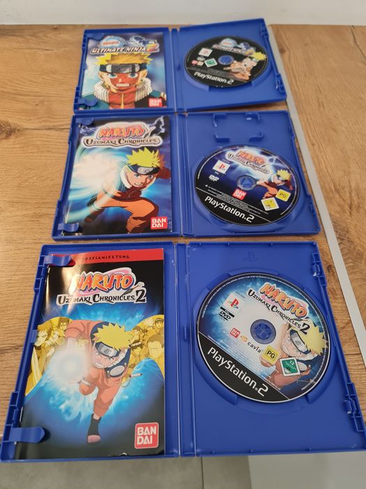 Naruto Ps2 gra  zestaw 3 gier komplet
