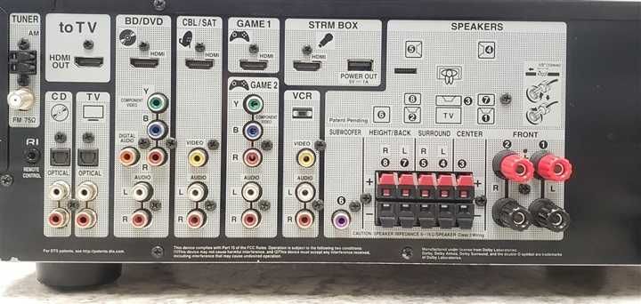 Home Cinema Onkyo Dolby Atmos 5.1.2 + Subwoofer + Receiver (450€)