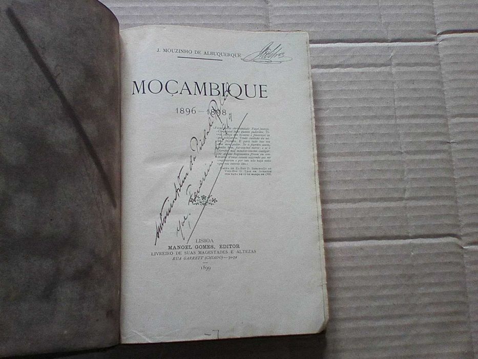 Moçambique 1 8 9 6 - 1 8 9 8