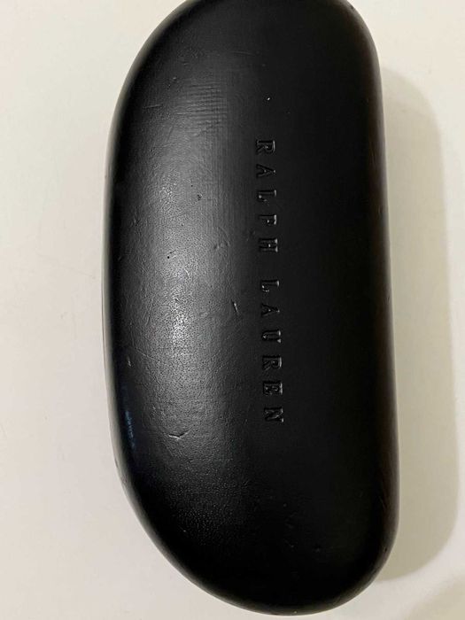 чорний шкіряний чохол для окулярів від Ralph Lauren