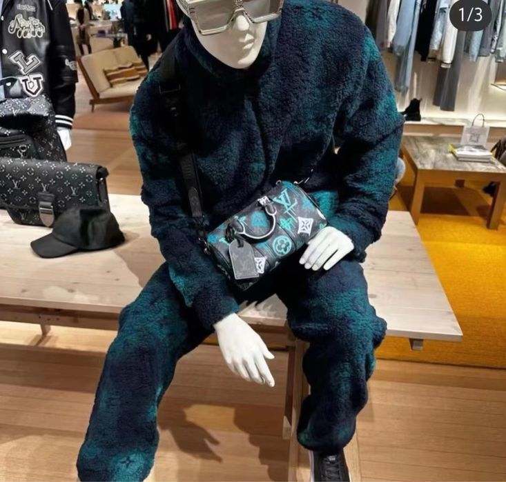 LOUIS VUITTON Keepal мужская сумка женская унисекс кожаная