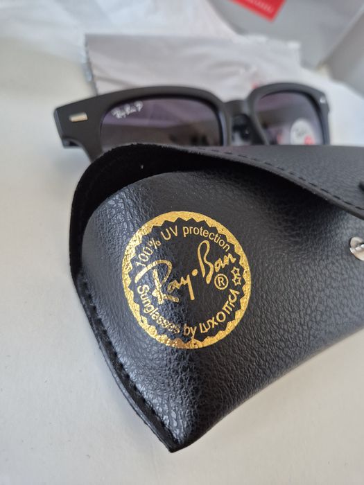 ray-ban meteor classic rb2168 polarized – nowe, komplet, oryginalne