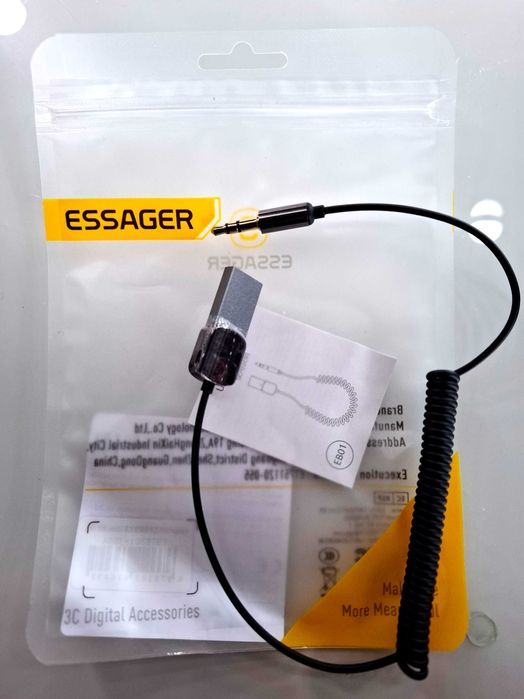 Bluetooth 5.0 Adapter Odbiornik Dongle Audio - USB na Jack 3,5 mm