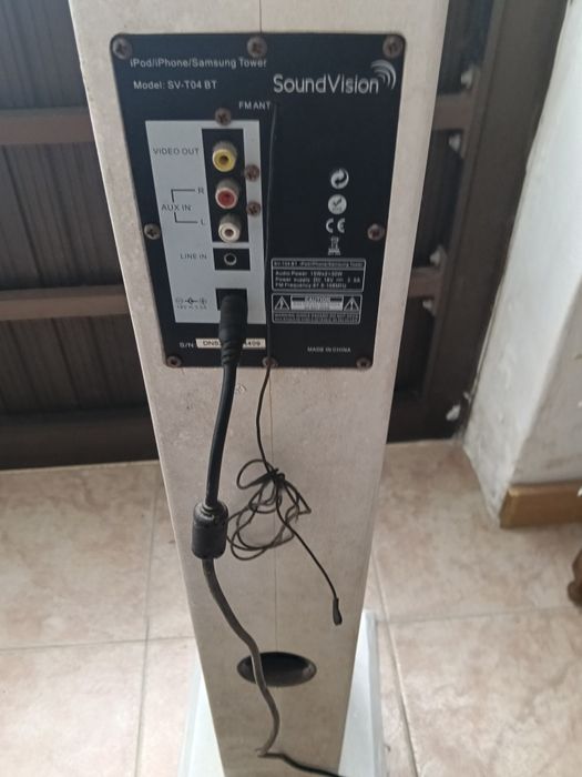 Coluna de som com bluetooth entrada auxiliar