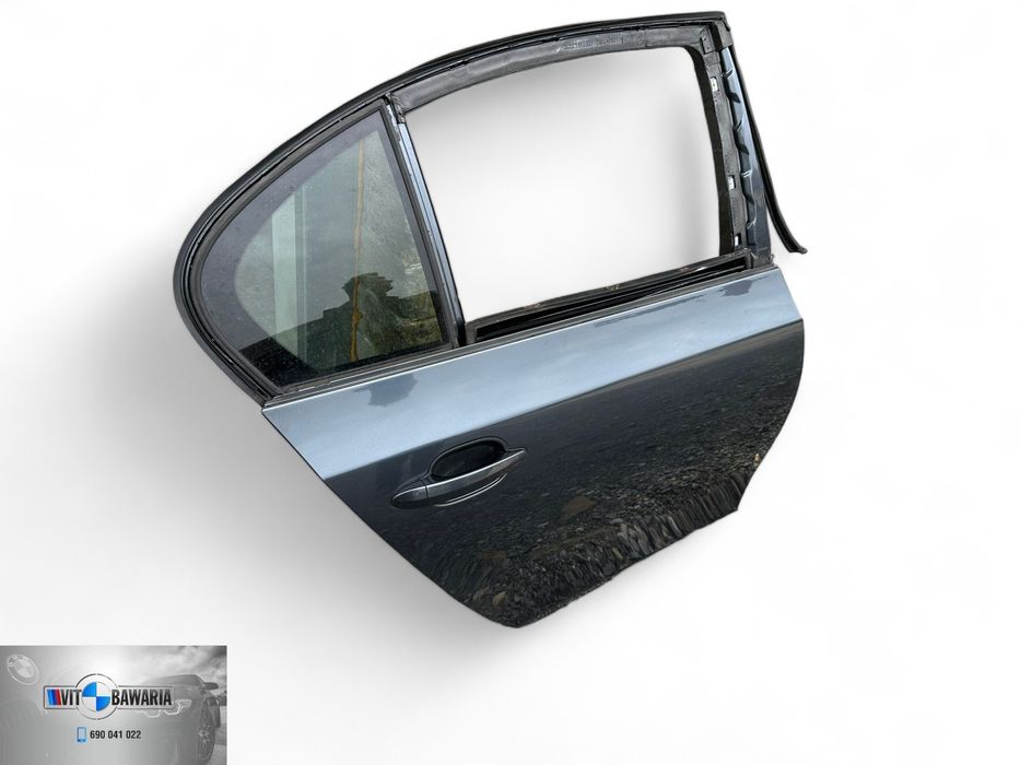 Drzwi prawy tył BMW E60 platingrau metallic (A68/7)
