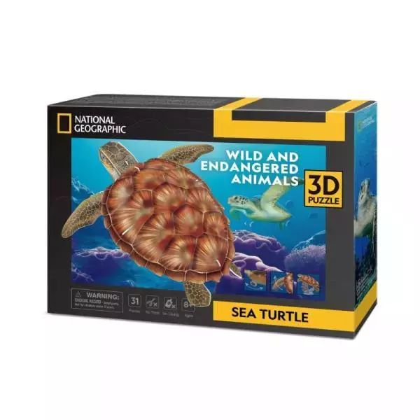 Puzzle 3D Żółw wodny DS1080H Cubic Fun. Dante. Nowy Produkt