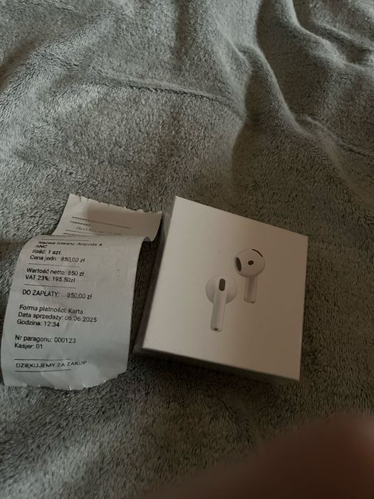 Słuchawki Airpods 4 ANC Nowe na Gwarancji z Paragonem