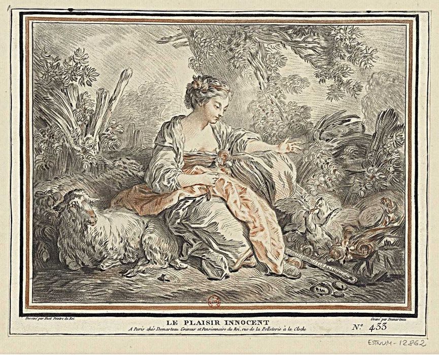 Gravuras França-XVIII-XIX-Chardon-Boucher-Demarteau-Poletnich-Fouquet