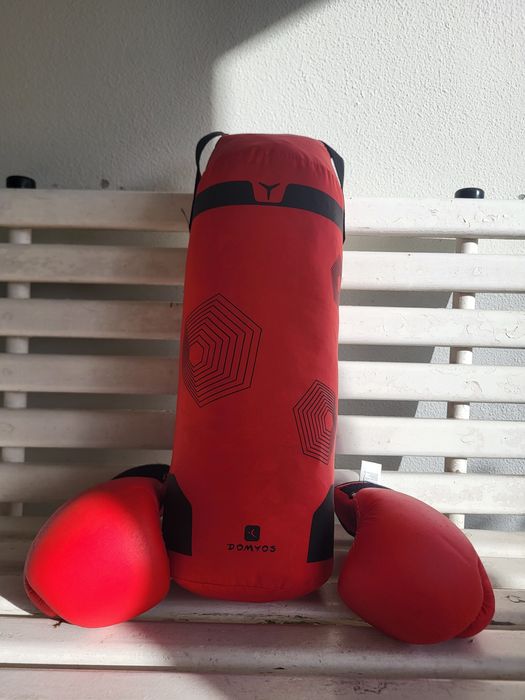 Saco e luvas de boxe criança
