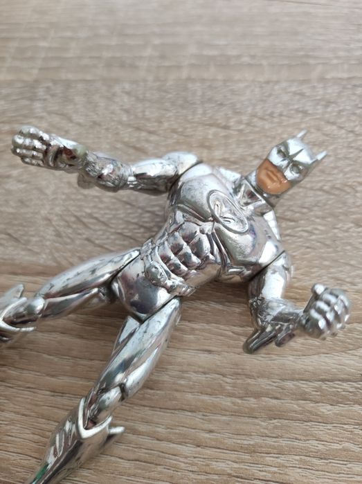 Figurka Kolekcjonerska Vintage Batman z 1996r. Chrom Srebra