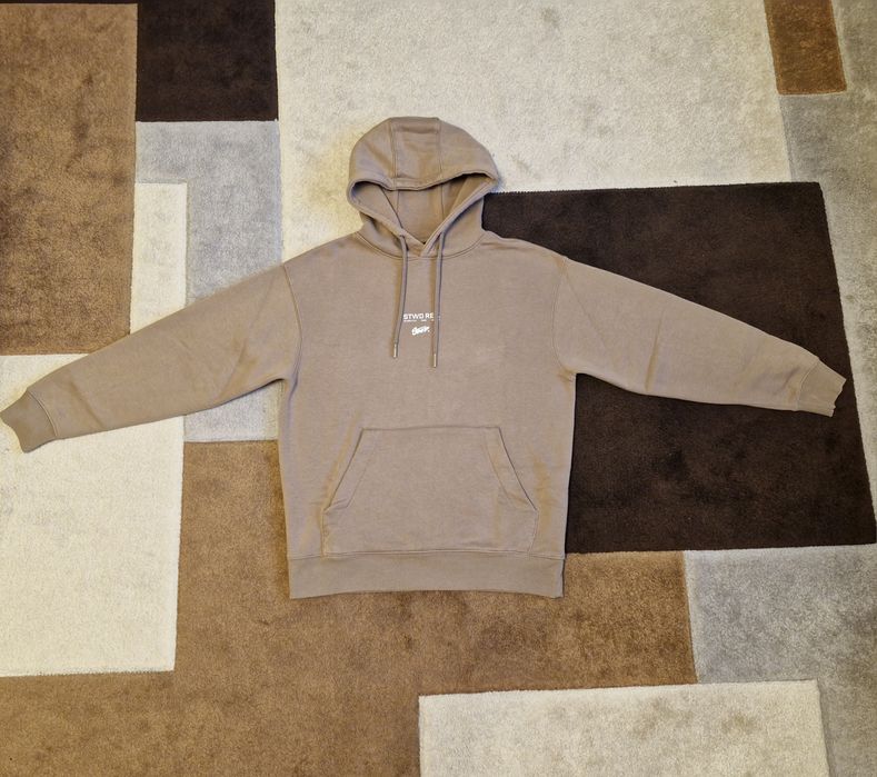 beżowa bluza z kapturem pull & bear