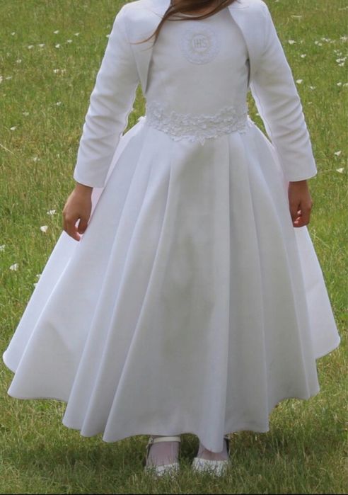 Sukienka komunijna z bolerkiem