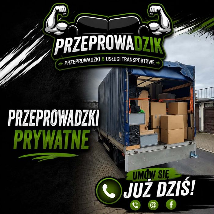 Przeprowadzki prywatne/firmowe-Transport mebli-Transport 3,5t-24h/7