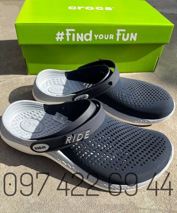 LiteRide 360 Clog Black Чоловічі Крокси сабо Крокс Crocs Усі розміри