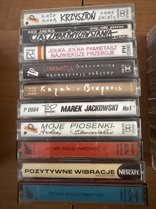 Kasety magnetofonowe Polskie tytuly.