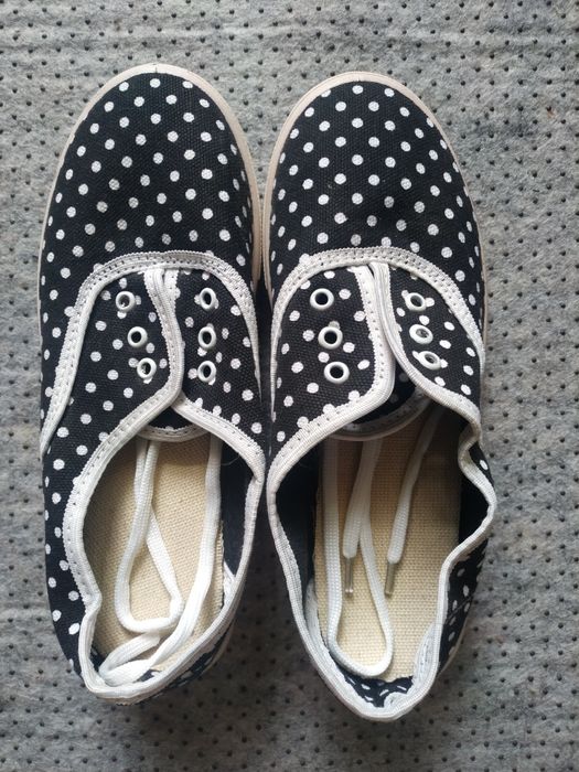 Мокасини кеди в горох