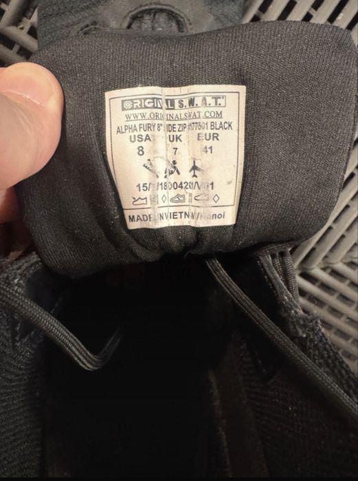 Botas Táticas Original S.W.A.T. Alpha Fury – Tamanho 41, Como Novas