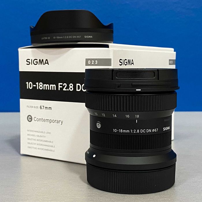 Sigma 10-18mm f/2.8 DC DN (Canon RF-S) - NOVA - 5 ANOS DE GARANTIA