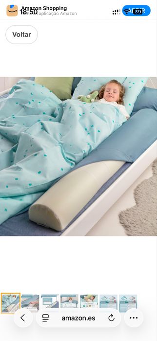 Barreira de segurança para cama de criança