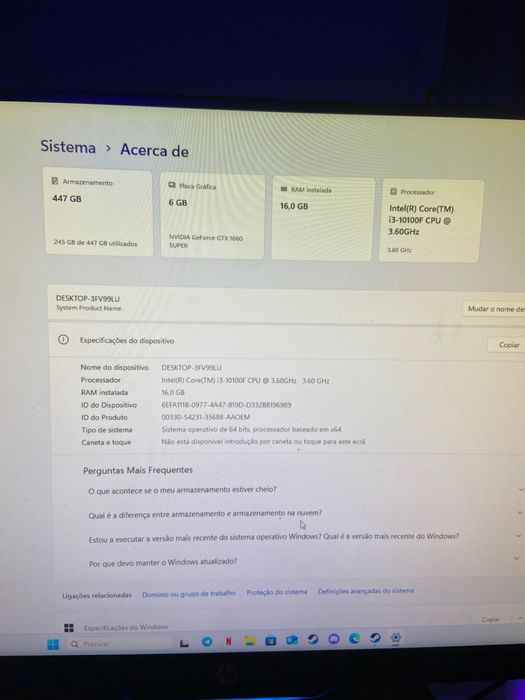 Torre Gaming ótimo estado