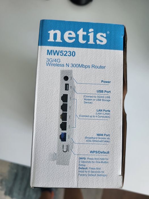 Роутер netis 3G/4G Wireless N 300Mbps Router