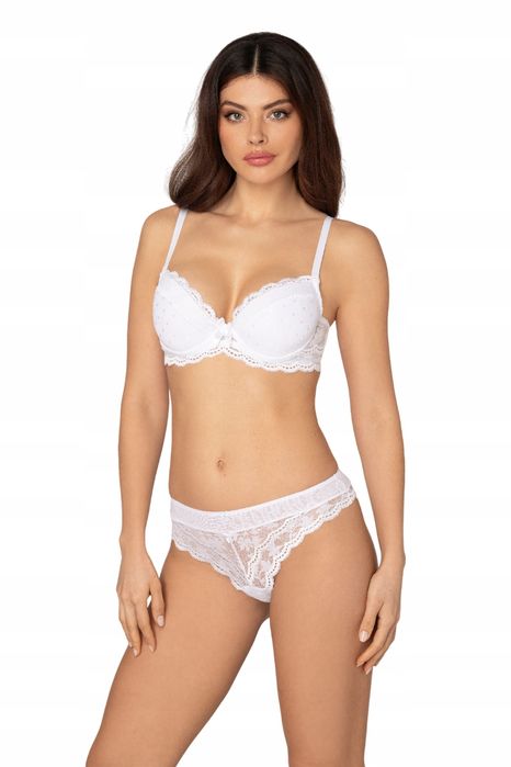 Róża Lagerta Biustonosz Push-Up Biały R. 75E
