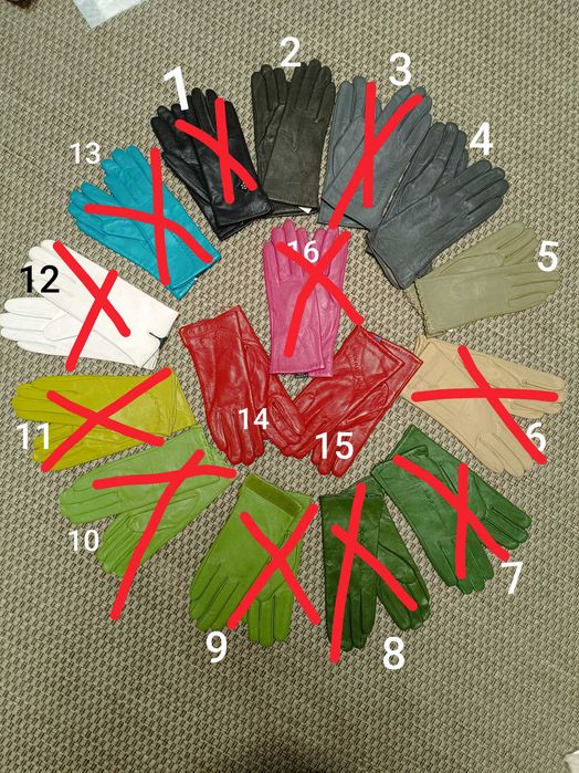 Шкіряні рукавиці теплі нові 6,5 - 8р.