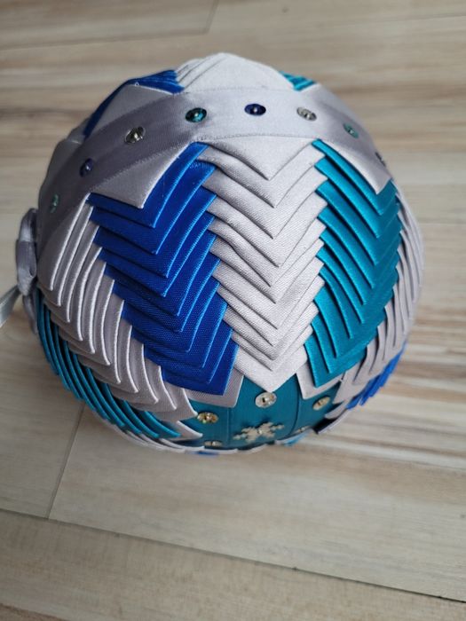 Duża bombka materiałowa hand made