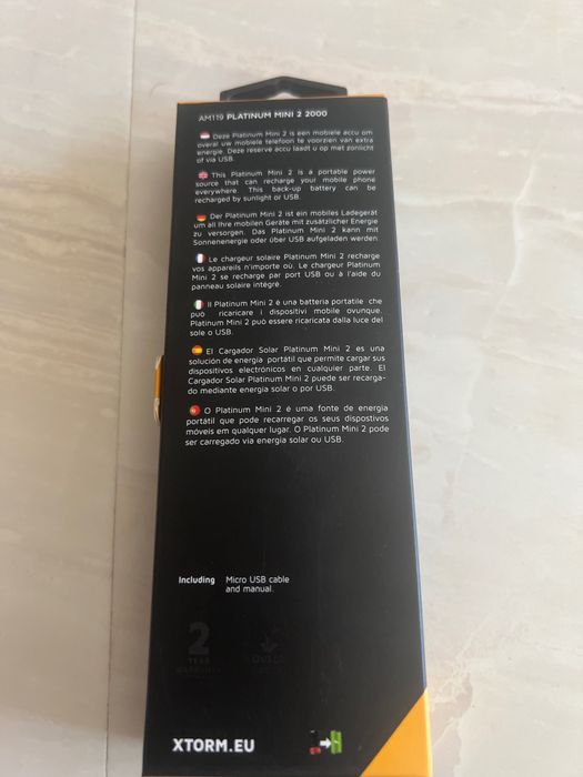 Power bank solar 2000 mAh Xtorm AM119 Platinum Mini 2000mAh