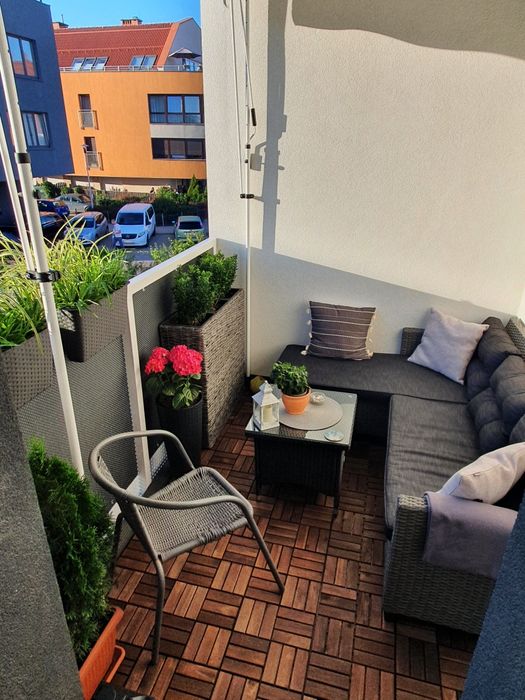 Zestaw tarasowych balkonowy narożnik szezlong Wrocław Muchobór