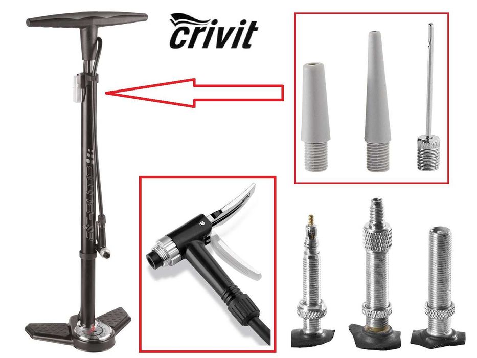 Вело Насос ручной ГЕРМАНИЯ Crivit автомобильный для накачки ножной