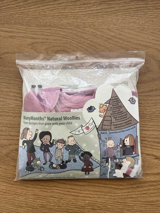 ManyMonths Body/Koszulka z wełny Merino Charmer/Explorer 62-80/86cm