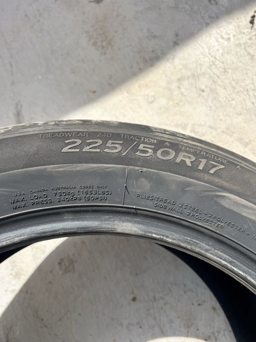 225/50/17 Hankook 4 pneus