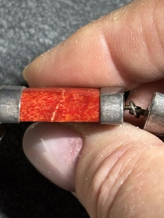 Bransoletka koral vintage 925