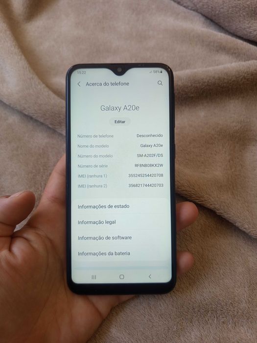 Samsung A20e c/ Novo