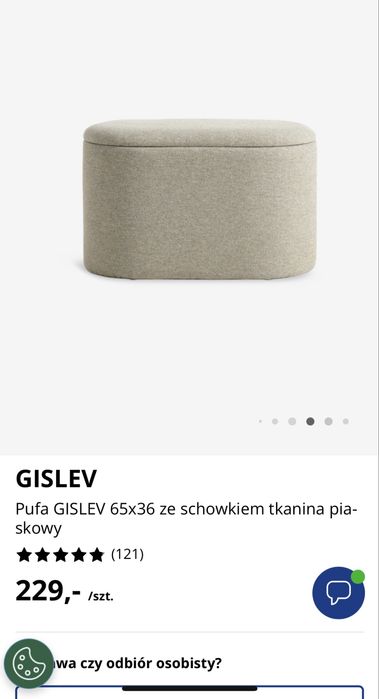 Puf JYSK Gislev jak nowy