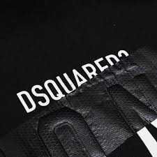 Dsquared2 bluza z kapturem Tape Hoodie czarna oryginal rozmiar M/L