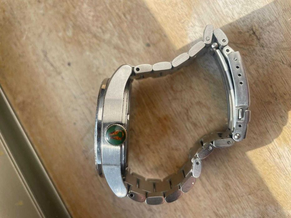Relogio Nixon Sentry SS Watch Green Sunray