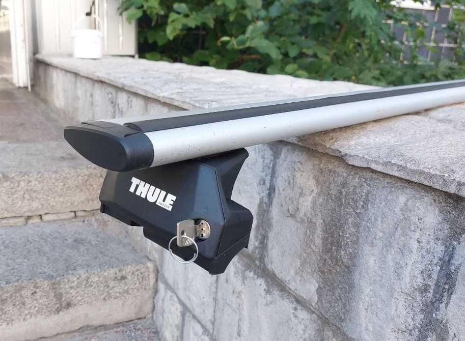Багажник Thule Швеция поперечины упоры крепежи на крышу любого авто БУ киты палки перекладины ригеля стальные алюминиевые каплевидные Wingbar Evo