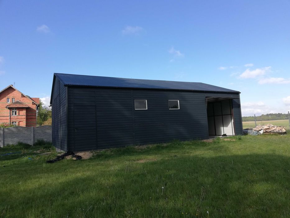 Garaż Blaszany GRAFITOWY | Wiata | Hala | Garaże Blaszane | - ESSTAL*